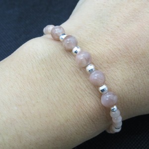 Pulsera piedra sol y plata 925 mm