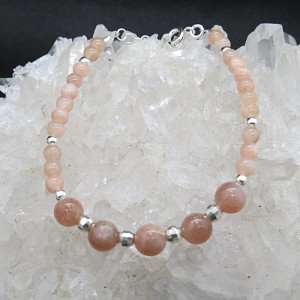 Pulsera piedra sol y plata 925 mm