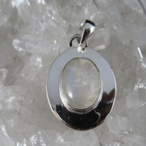 Colgante piedra luna y plata