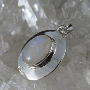 Colgante piedra luna y plata
