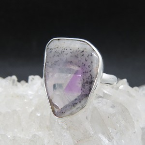 Anillo amatista y plata