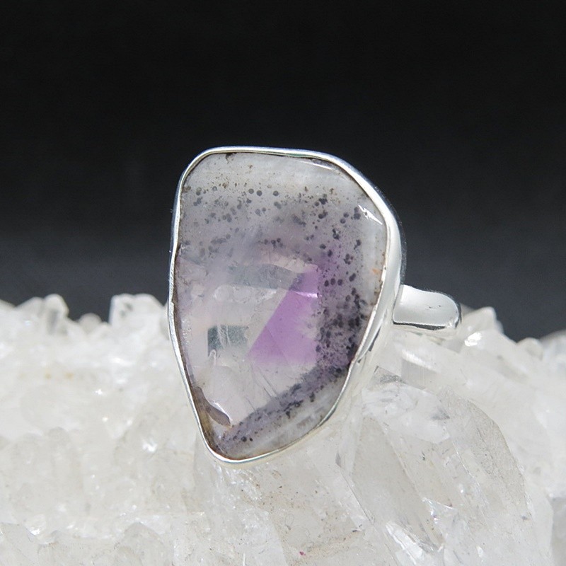 Anillo amatista y plata