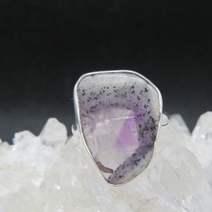 Anillo amatista y plata