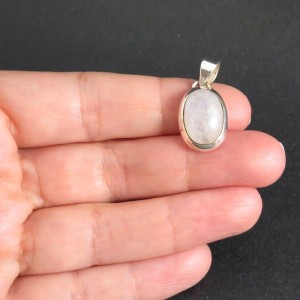 Colgante piedra luna y plata