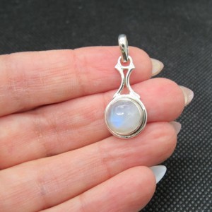 Colgante piedra luna y plata
