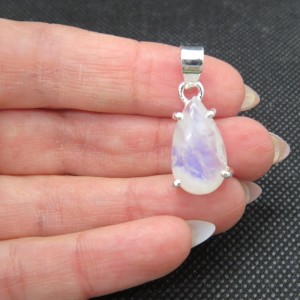 Colgante piedra luna y plata