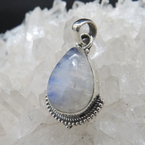 Colgante piedra luna y plata