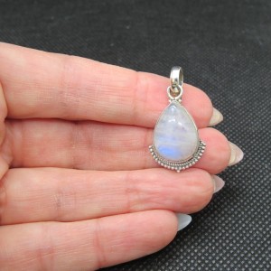 Colgante piedra luna y plata