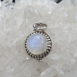 Colgante piedra luna y plata
