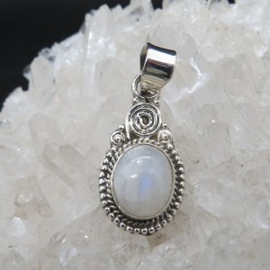 Colgante piedra luna y plata