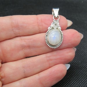 Colgante piedra luna y plata