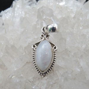 Colgante piedra luna y plata