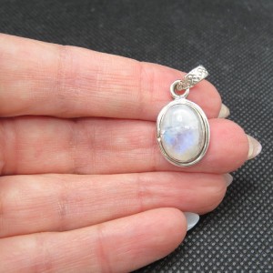 Colgante piedra luna y plata