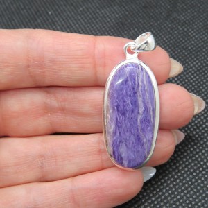 Colgante Charoita y plata