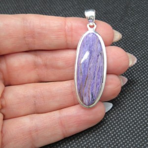 Colgante Charoita y plata