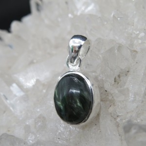 Colgante serafinita y plata