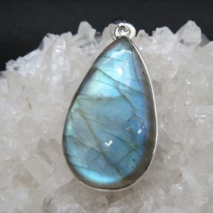 Colgante labradorita y plata