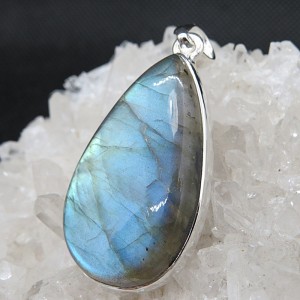 Colgante labradorita y plata