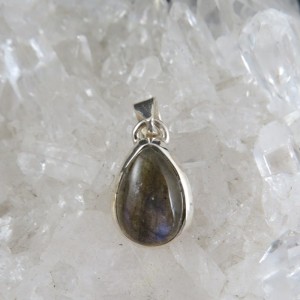 Colgante labradorita y plata