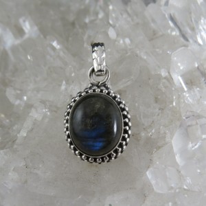 Colgante labradorita y plata