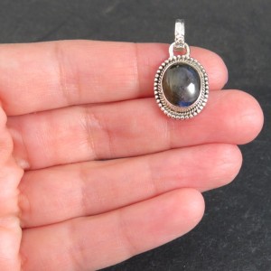 Colgante labradorita y plata