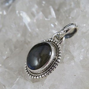 Colgante labradorita y plata