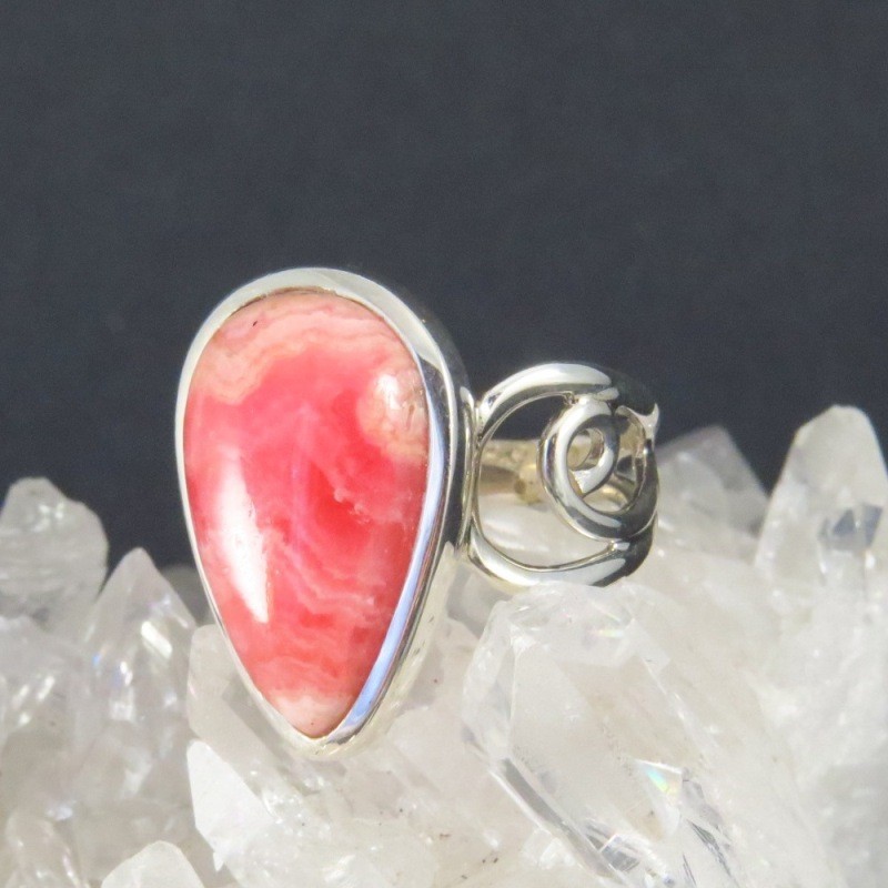 Anillo rodocrosita y plata Anillo rodocrosita y plata