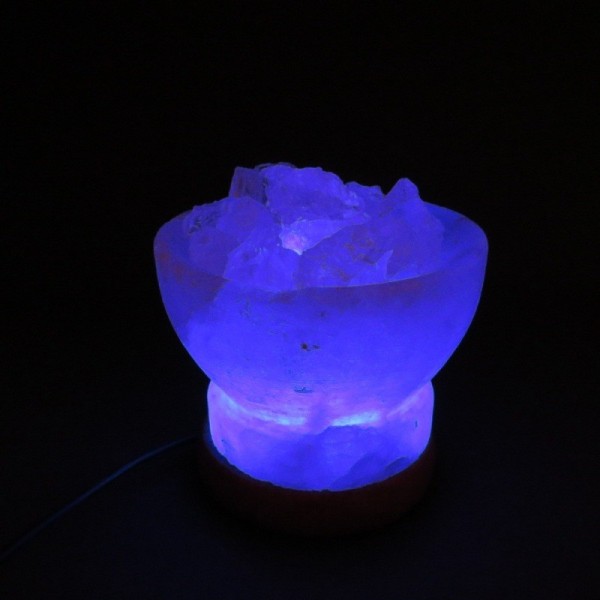 Lámpara de Sal Himalaya USB Cuenco para Cestas Regalo, ideas, compl