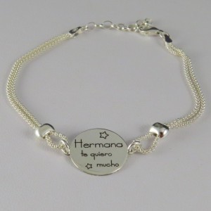 Pulsera plata Hermana