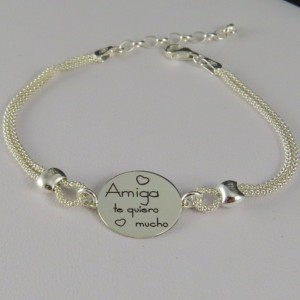 Pulsera plata Amiga