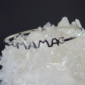 Pulsera plata Mamá