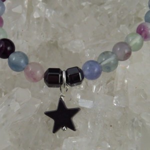 Pulsera Fluorita y hematites