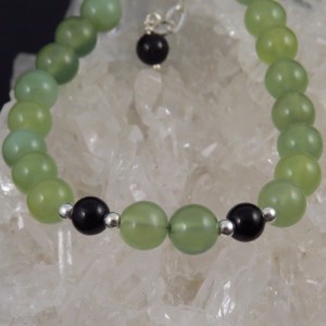 Pulsera Jade y Turmalina