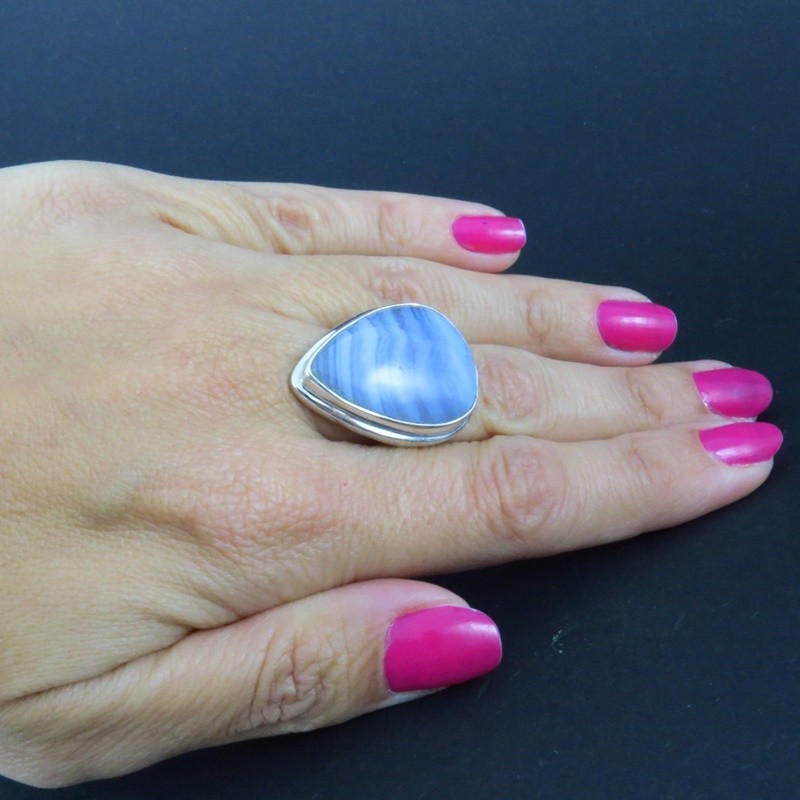 Anillo calcedonia y plata Anillo calcedonia y plata