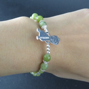 Pulsera abuela Jade y plata 925 mm