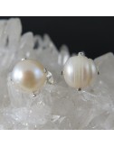 Pendientes perla y plata