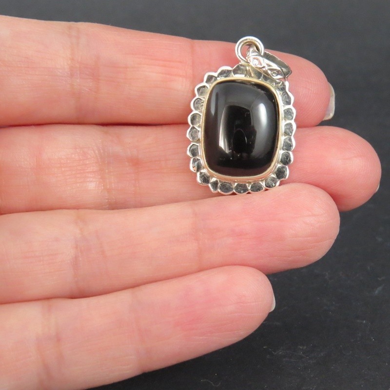 Colgante ónix y plata Colgante ónix y plata
