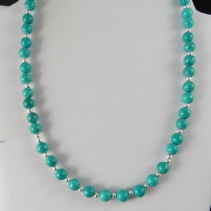 Collar turquesa y plata
